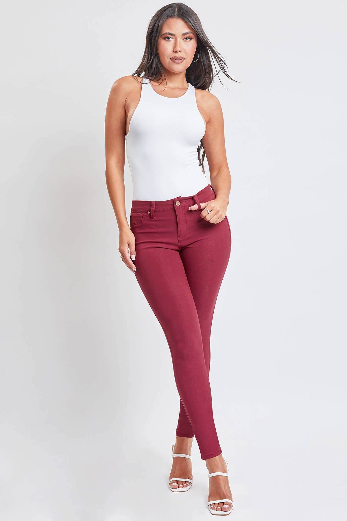 Junior Hyperstretch Mid-Rise Skinny Jean: Medium / BLSTL-Blue STeel