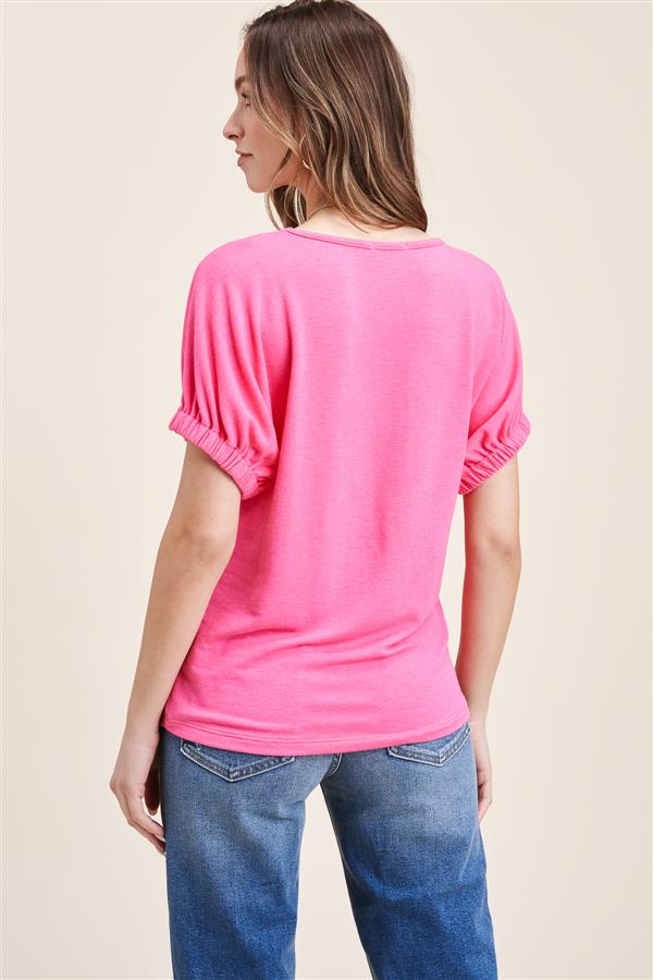 STACCATO- Aqua Solid Terry Top