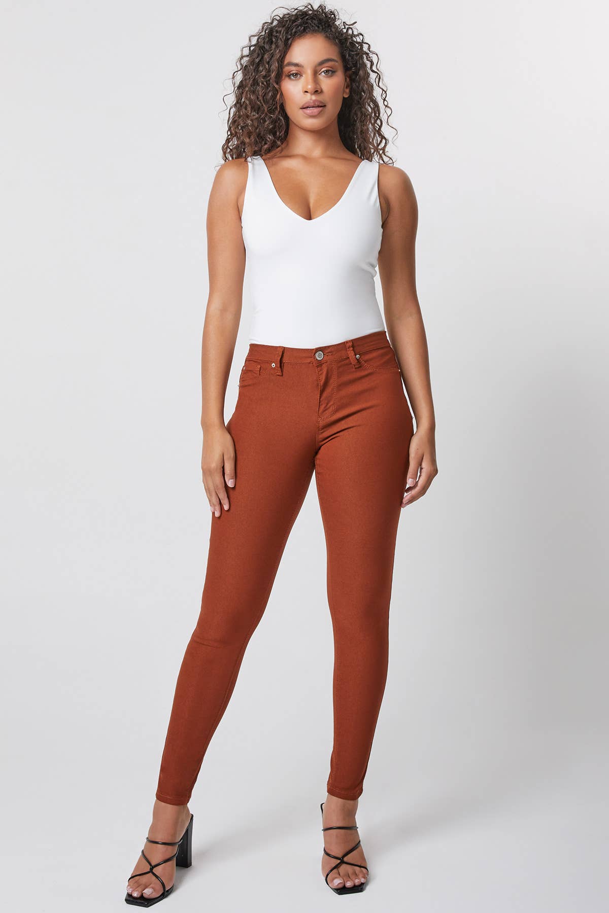 Junior Hyperstretch Mid-Rise Skinny Jean: Large / BLSTL-Blue STeel