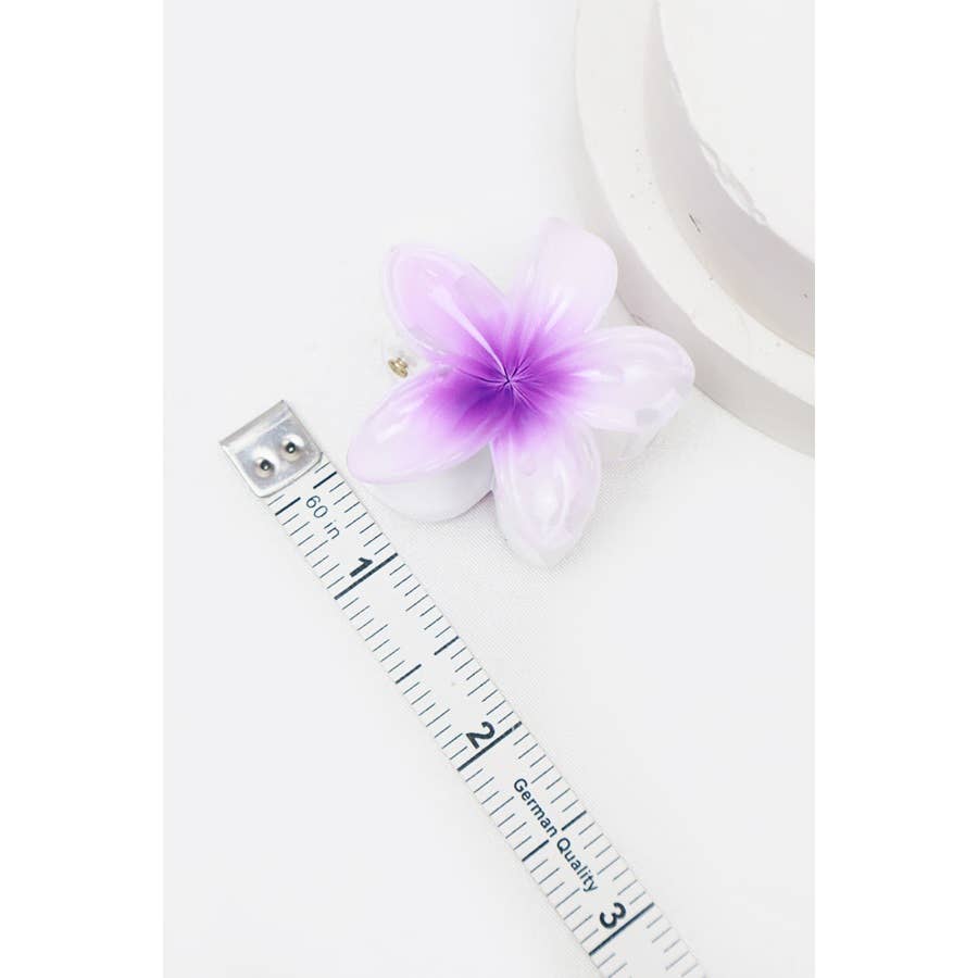 Ombre Plumeria Flowers Hair Claw: MIX COLOR / ONE
