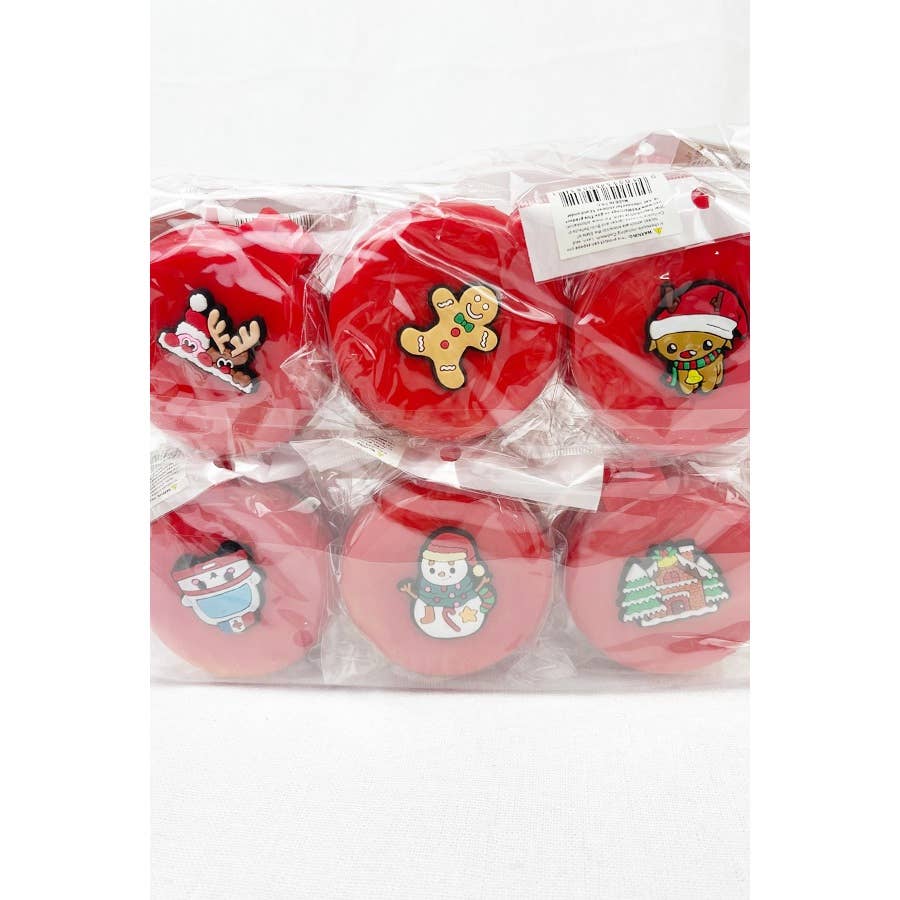Christmas Theme Round Mirror with Pop Up Brush: MIX COLOR / ONE