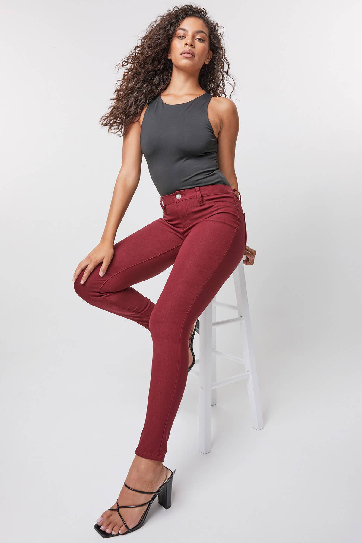 Junior Hyperstretch Mid-Rise Skinny Jean: Medium / BLSTL-Blue STeel