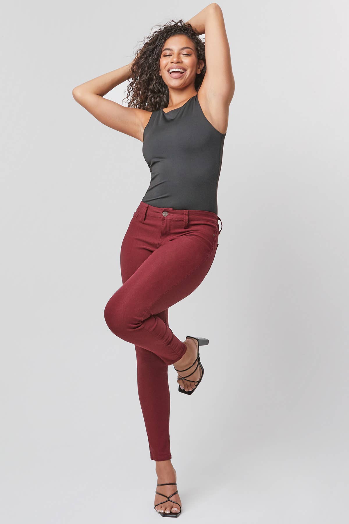 Junior Hyperstretch Mid-Rise Skinny Jean: Medium / BLSTL-Blue STeel
