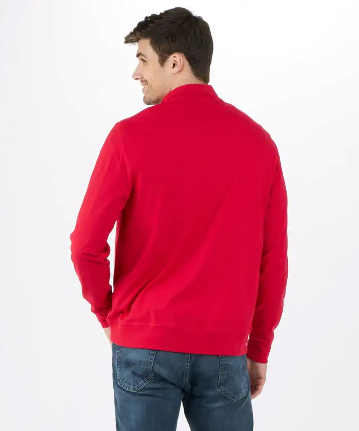 Men's Alumni Quarter Zip: OXFORD HEATHER / M
