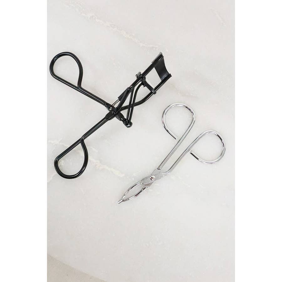 Eyelash Curler and Tweezer Set: MIX COLOR / ONE