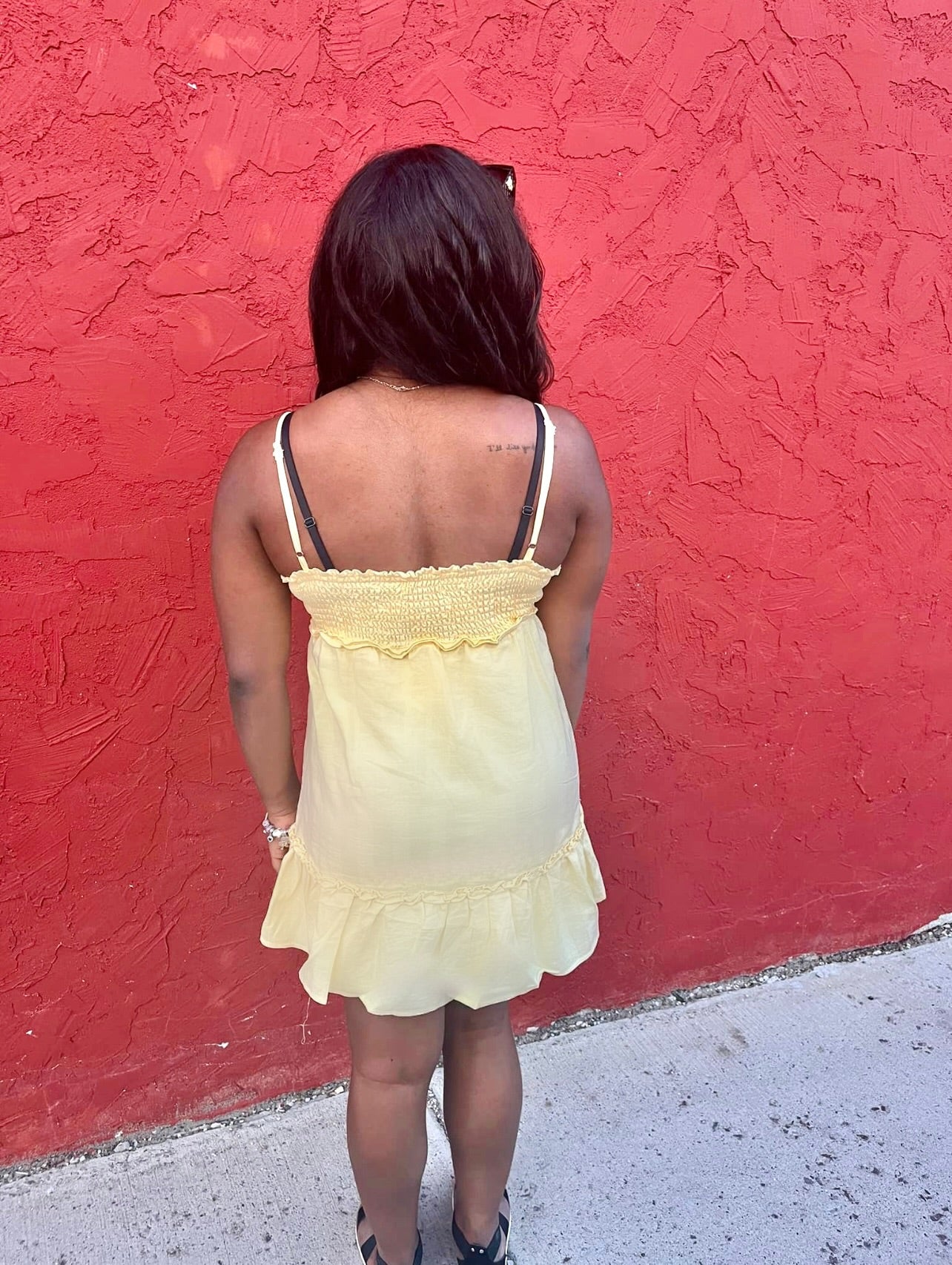 PAPER CRANE- Layered Hem Cami Dress