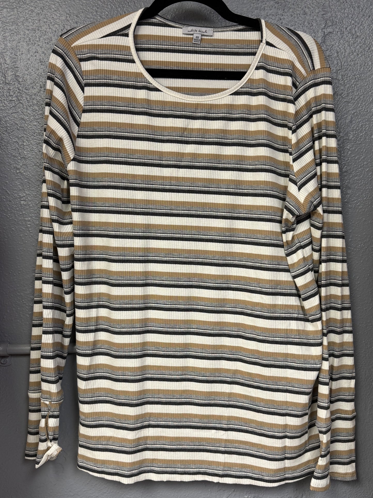 White Birch-Oakley Knit Top W/ Thumbholes