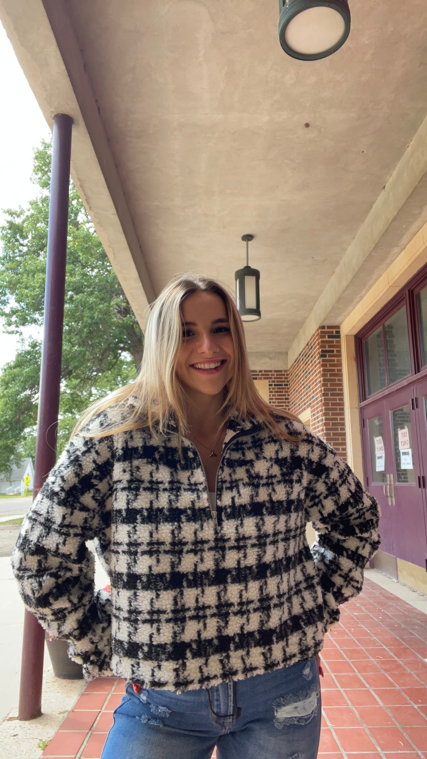 HYFVE- Black and White Sweater