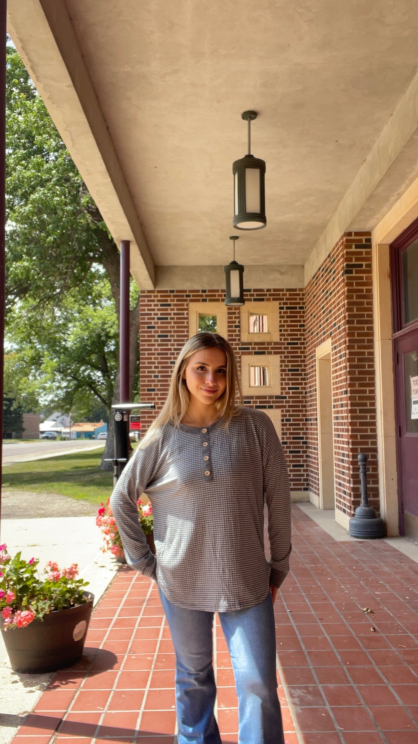 STACCATO- Grey Long sleeve Shirt