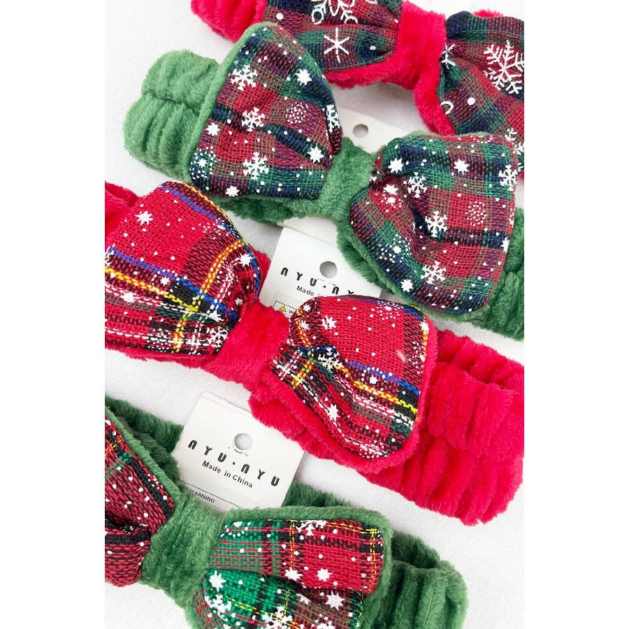 Christmas Theme Spa Cozy Headband: MIX COLOR / ONE