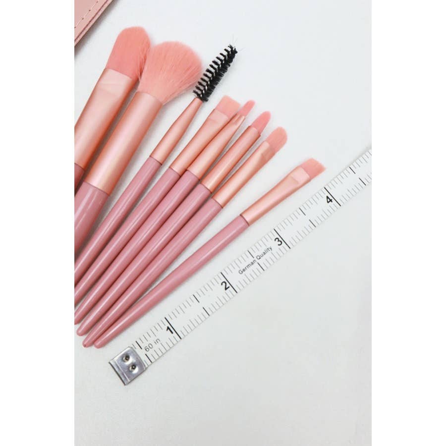 8-pc Make Up Brush Set with PU Case: MIX COLOR / ONE