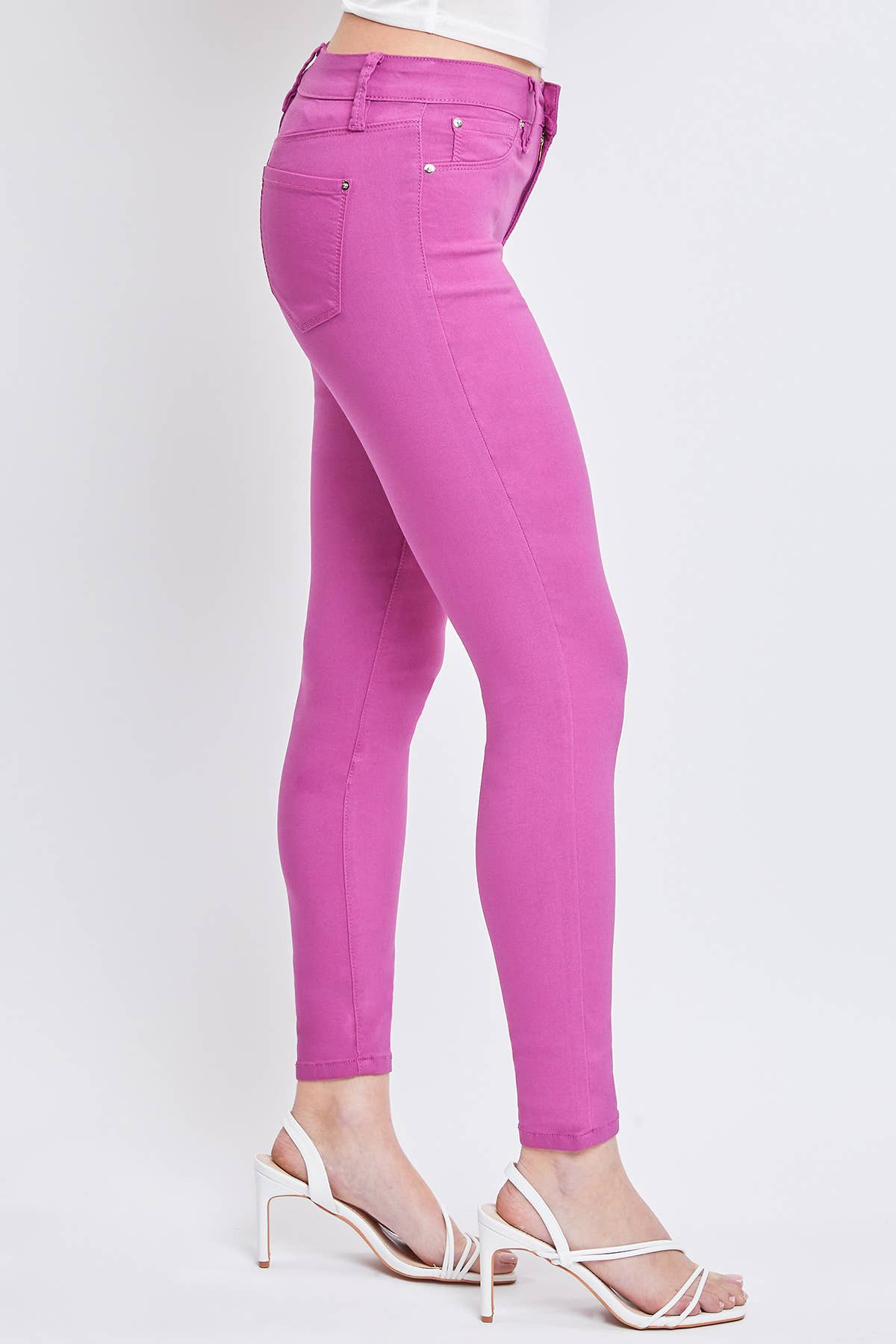 Junior Hyperstretch Mid-Rise Skinny Jean: Medium / BLSTL-Blue STeel