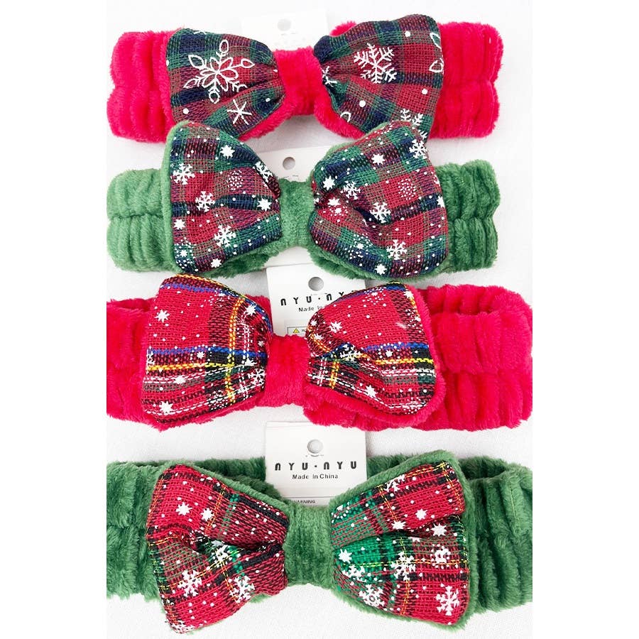 Christmas Theme Spa Cozy Headband: MIX COLOR / ONE