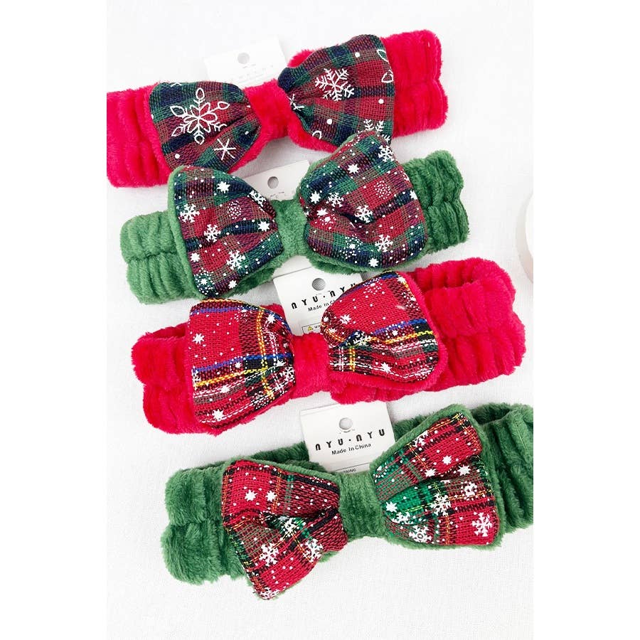 Christmas Theme Spa Cozy Headband: MIX COLOR / ONE