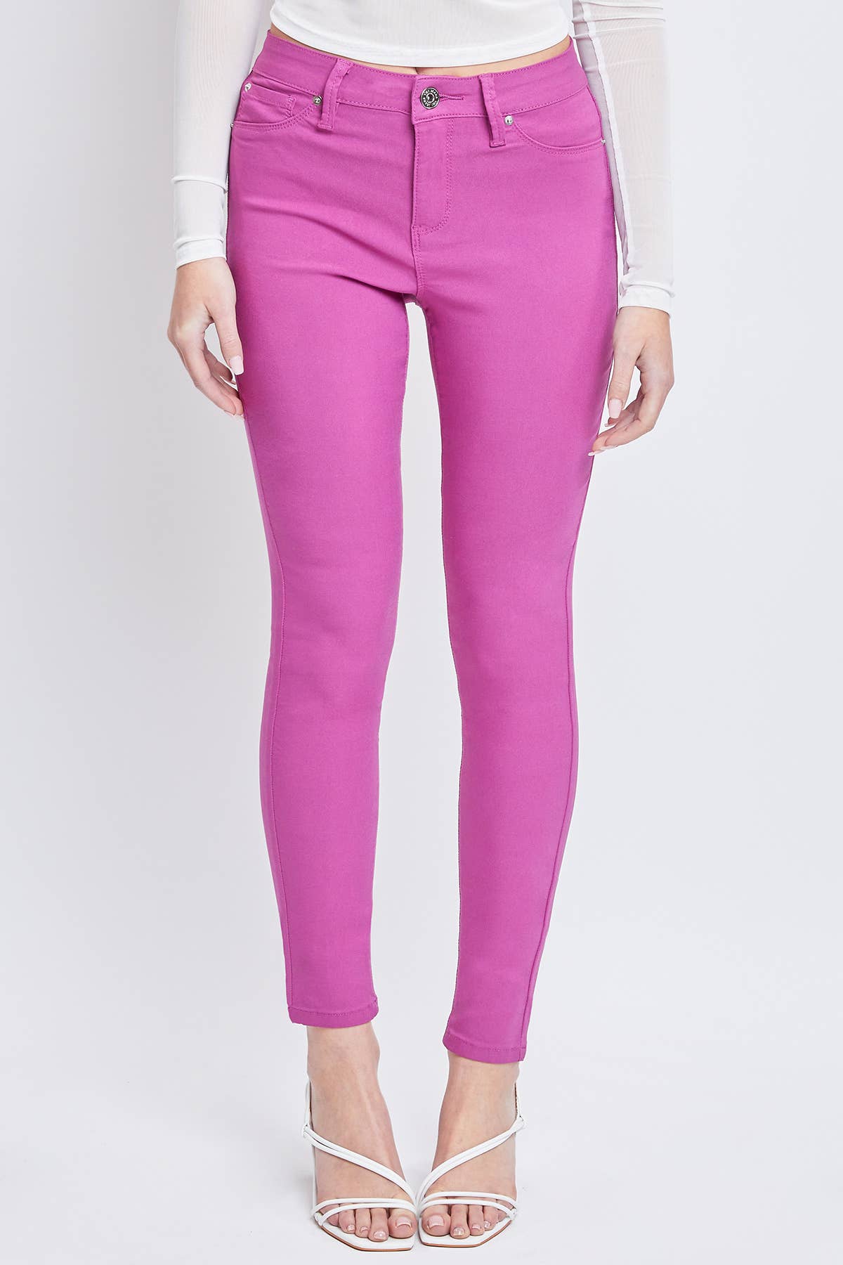 Junior Hyperstretch Mid-Rise Skinny Jean: Medium / BLSTL-Blue STeel