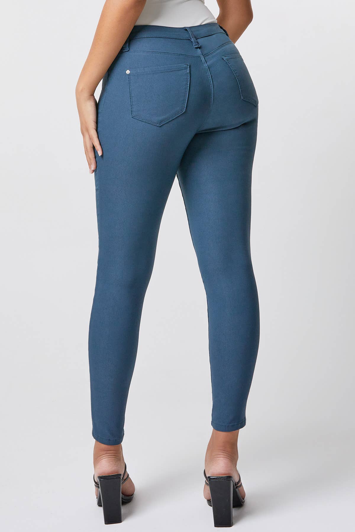 Junior Hyperstretch Mid-Rise Skinny Jean: Medium / BLSTL-Blue STeel