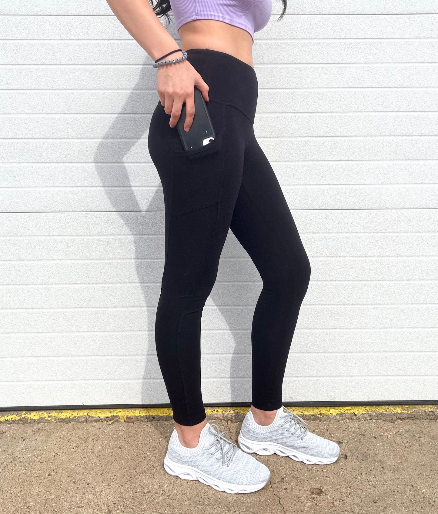 ZENANA- Wide Waistband Pocket Full Length Leggings