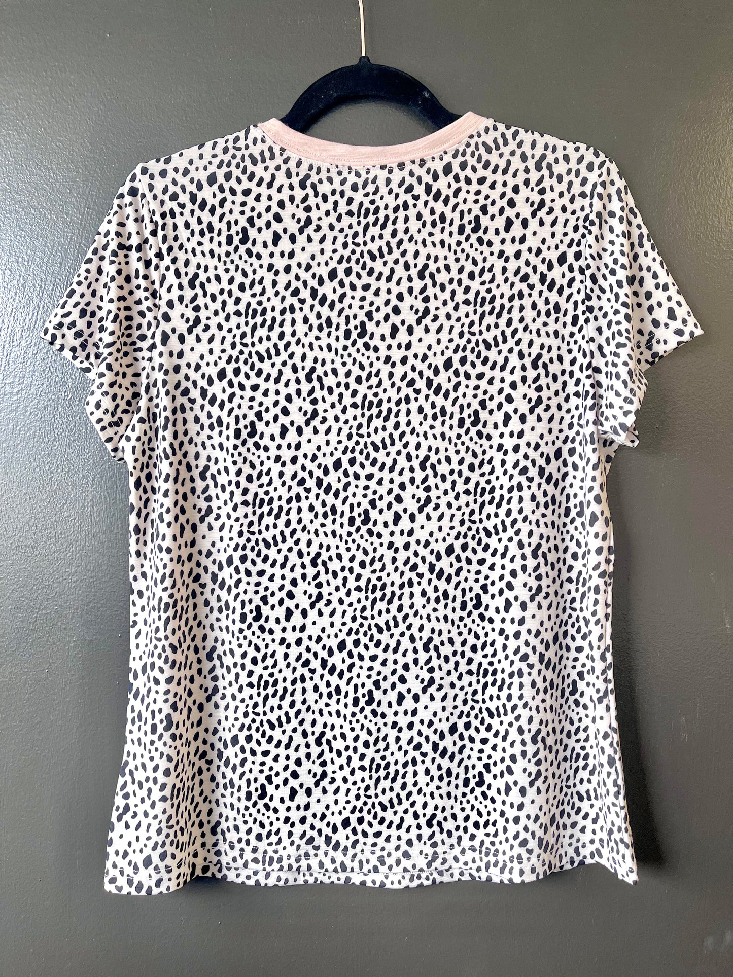 KENTCE- Cheetah Print O-neck Short Sleeve T Shirt
