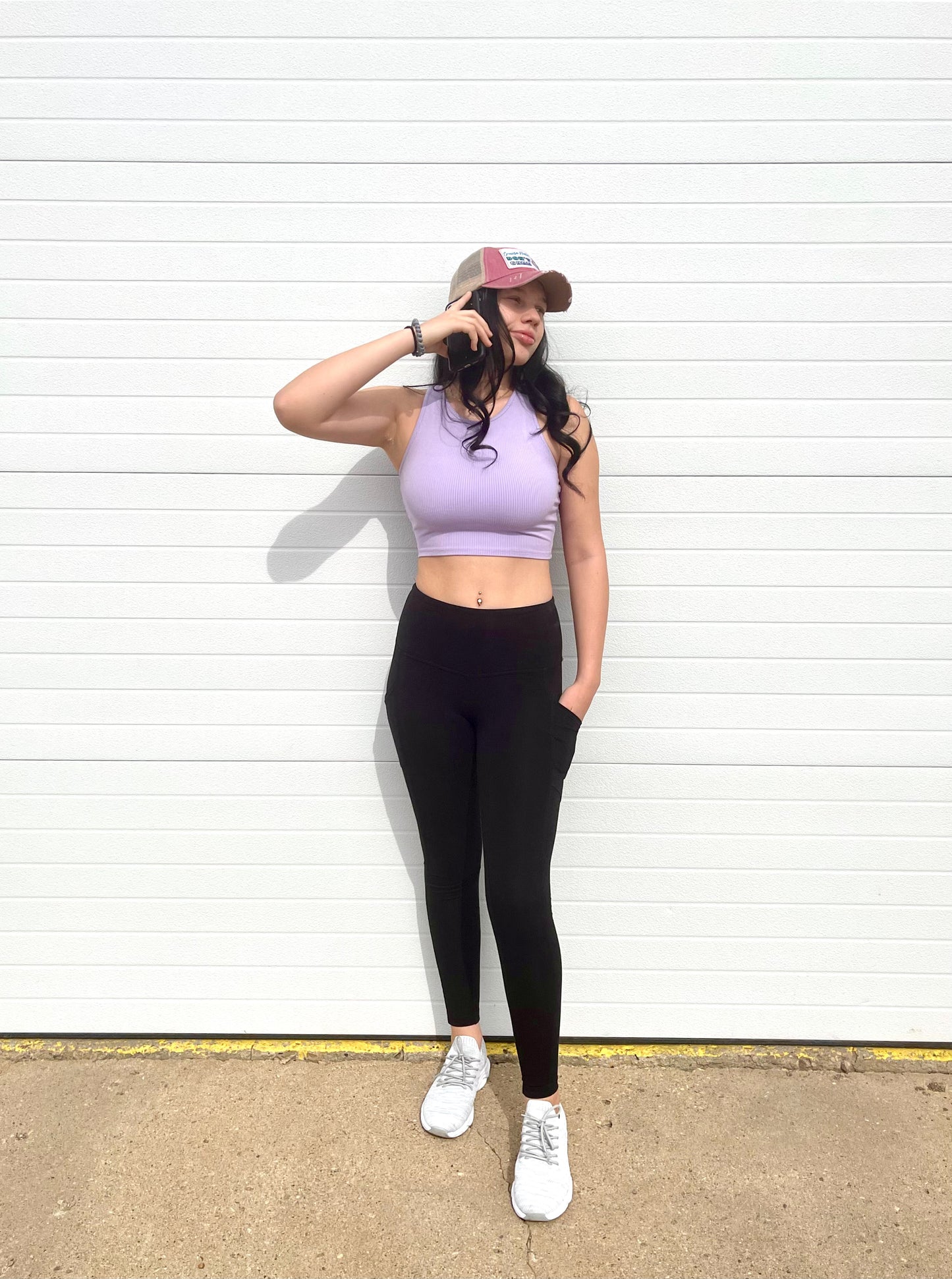 ZENANA- Wide Waistband Pocket Full Length Leggings