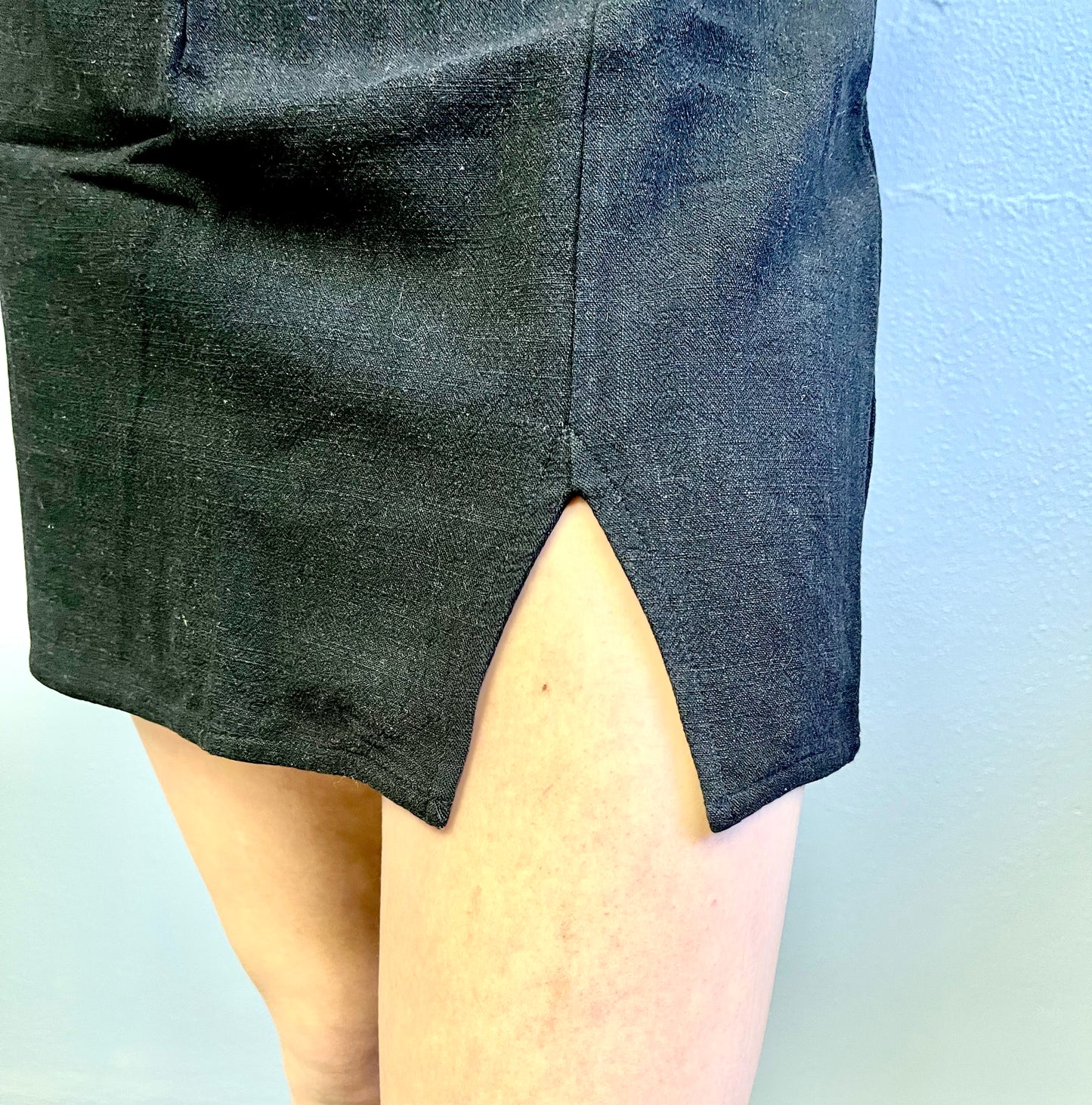 HYFVE- Side Front Slit Mini Skirt