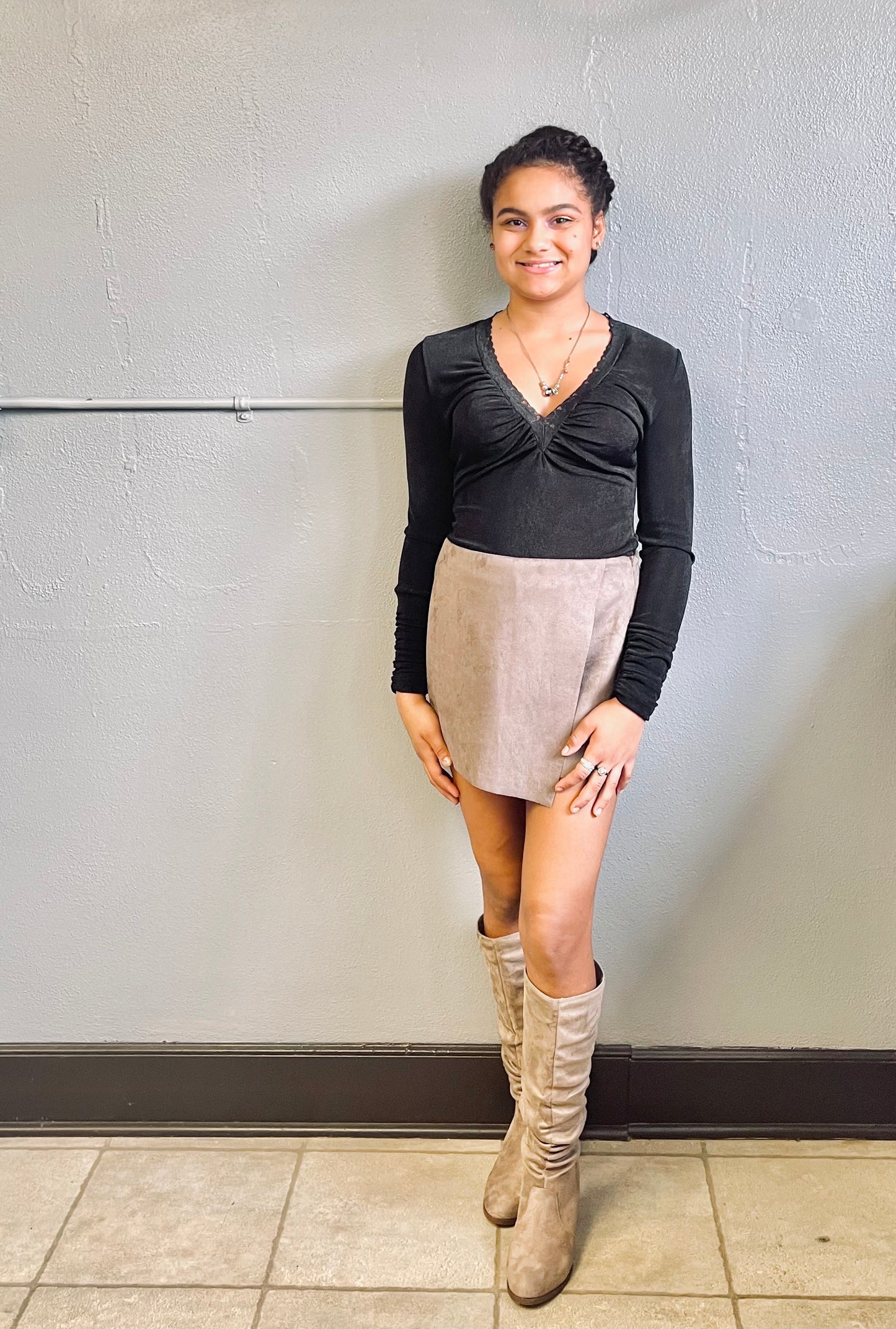 QUPID- Knee High Ruched Boot