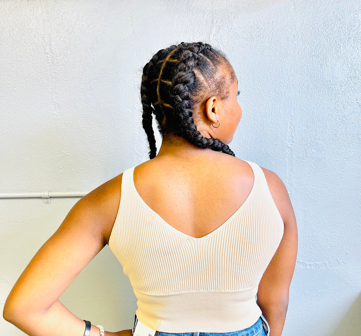 HYFVE- V Neck Cross Crop Tank