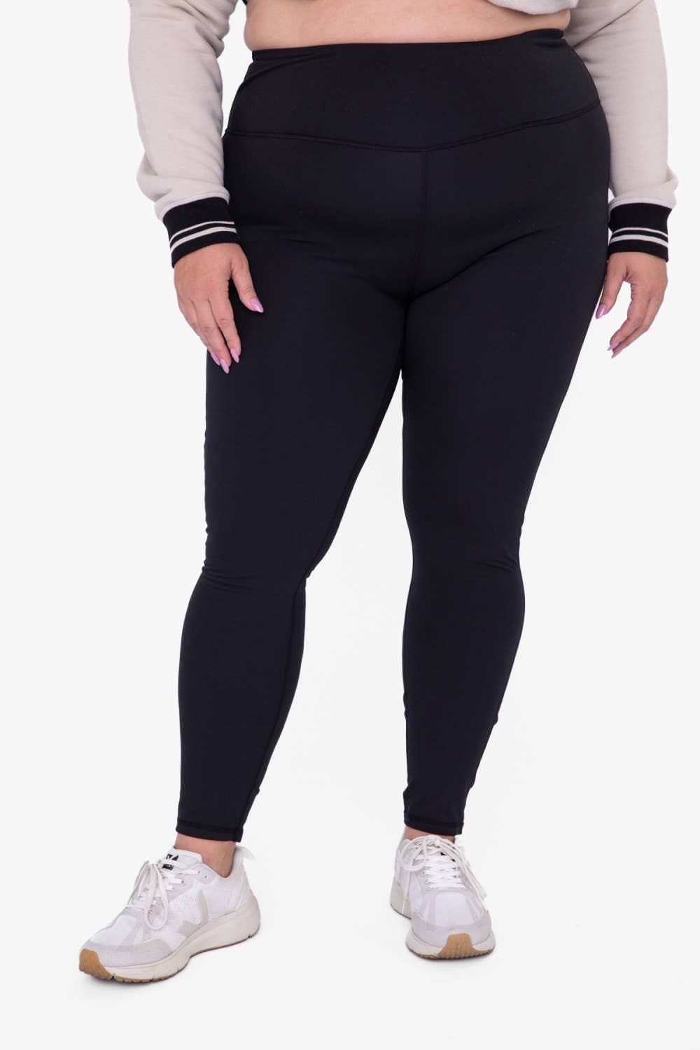 GREEN - CURVY Essential Solid Leggings