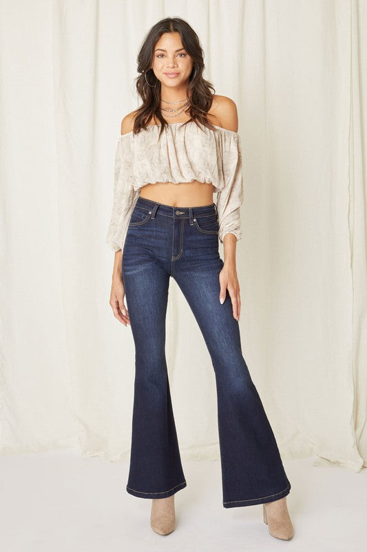 KANCAN- HIGH RISE SUPER FLARE JEANS