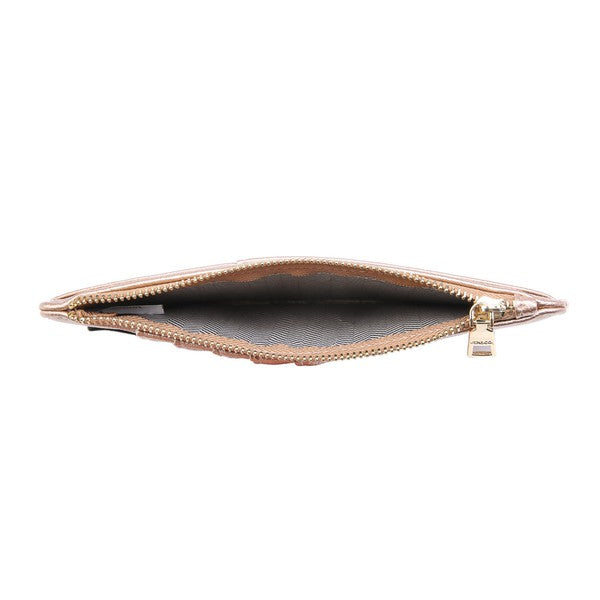 JEN AND CO- Lizard Slim Card Holder Wallet