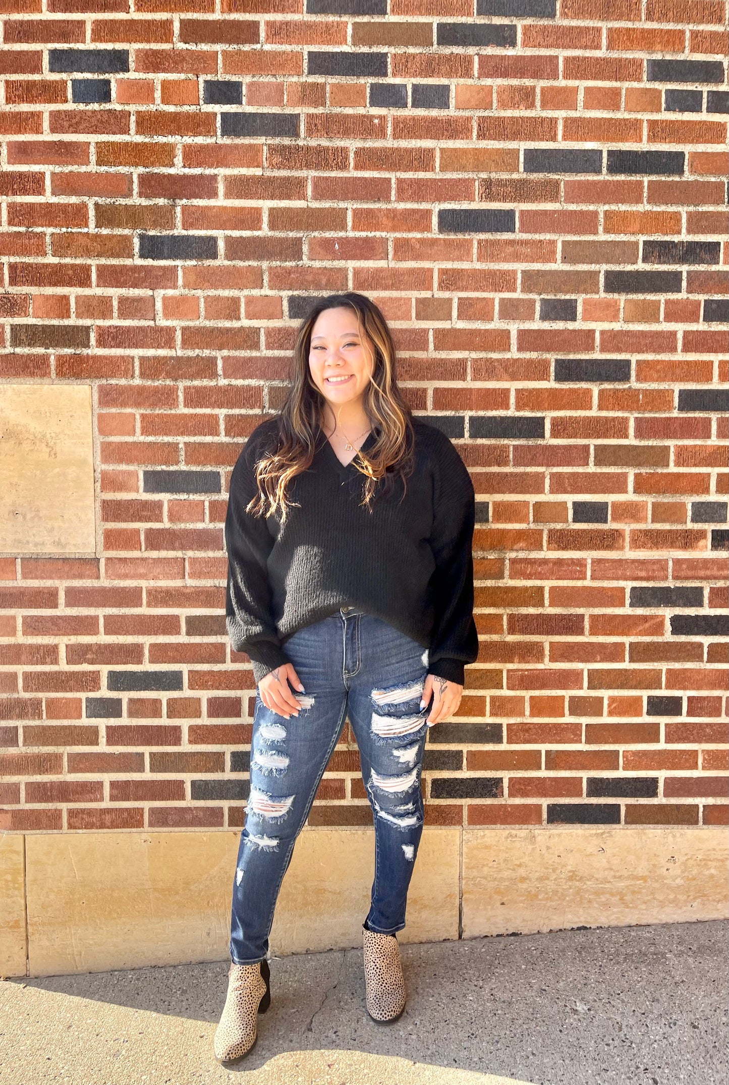 KANCAN- Curvy High Rise Ankle Skinny