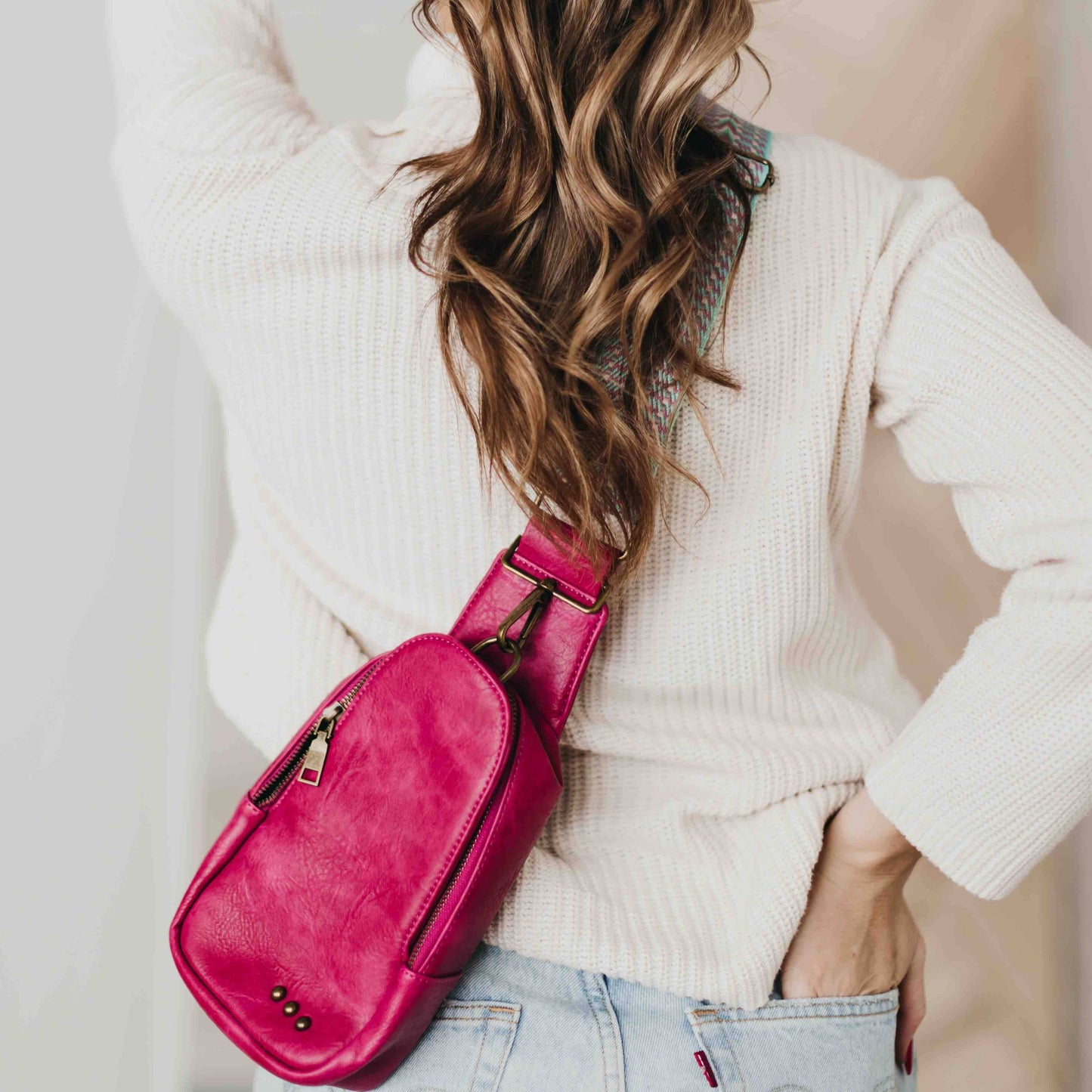 Jordan Sling Bag: Fuchsia