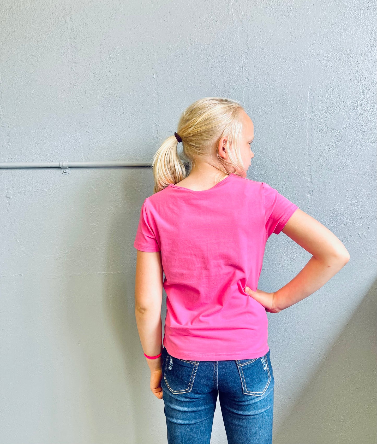 CUTIE PATOOTIE- "Glam Squad" Girl's Graphic Tee w/ Leopard Patch & Gold Foil