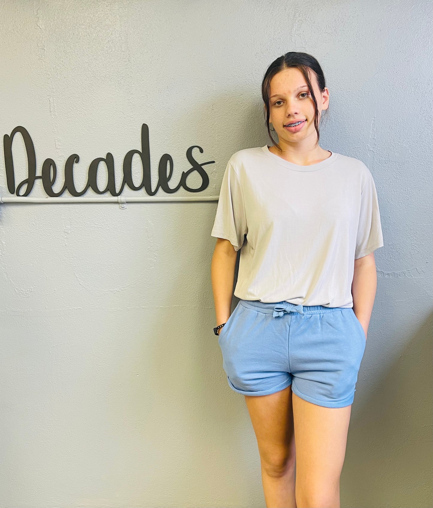 PAPER CRANE- French Terry Side Pockets With Front String Shorts