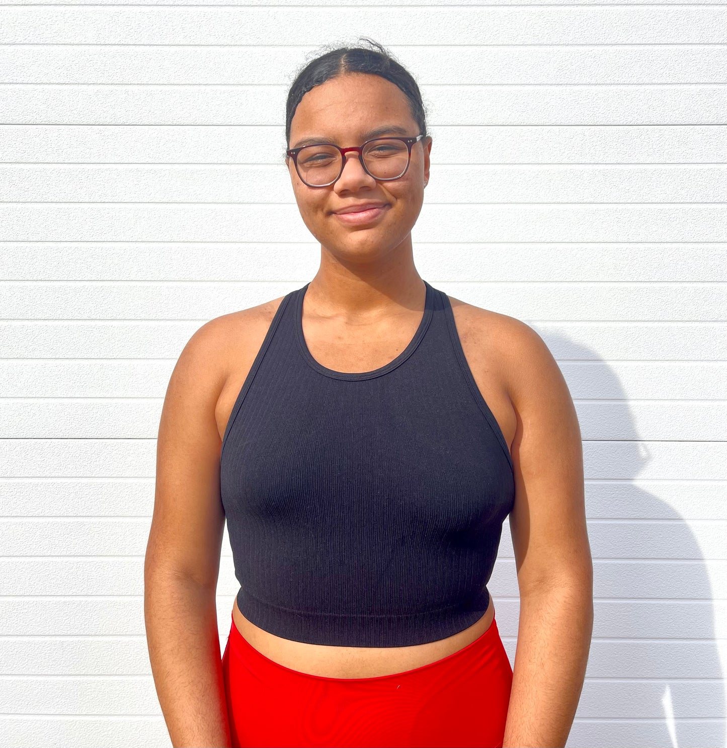 ZENANA- Wide Ribbed Racerback Crop Top