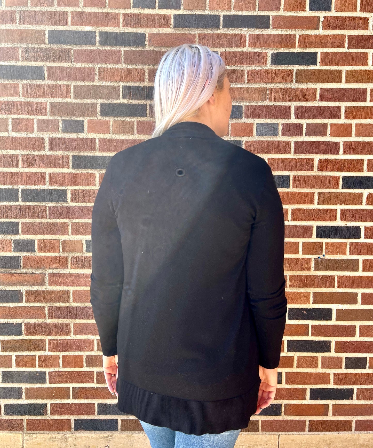 Staccato- Open Front, Long Sleeve, Side Pockets, Basic Cardigan