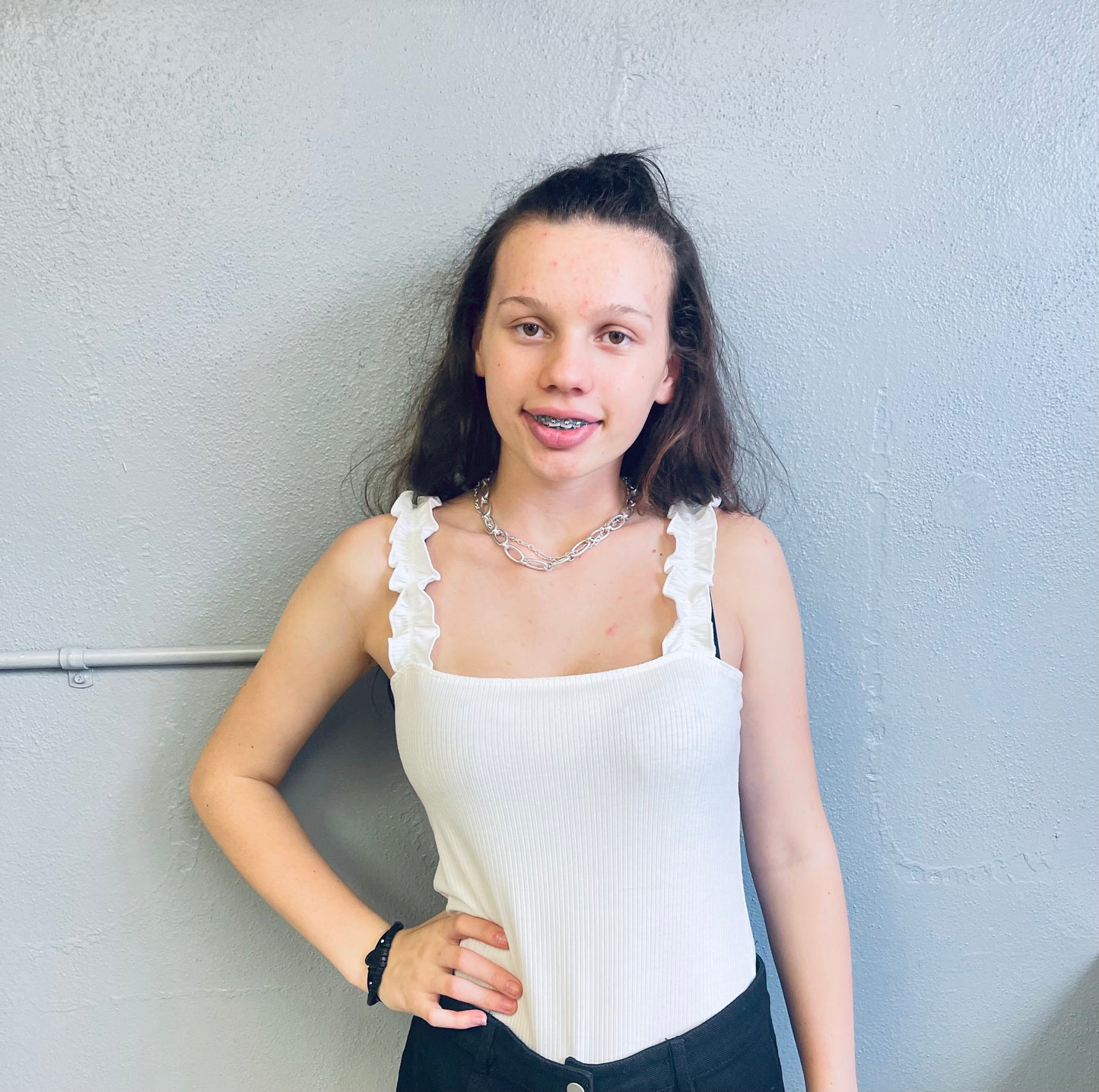 HYFVE- Ruffle Strap Bodysuit