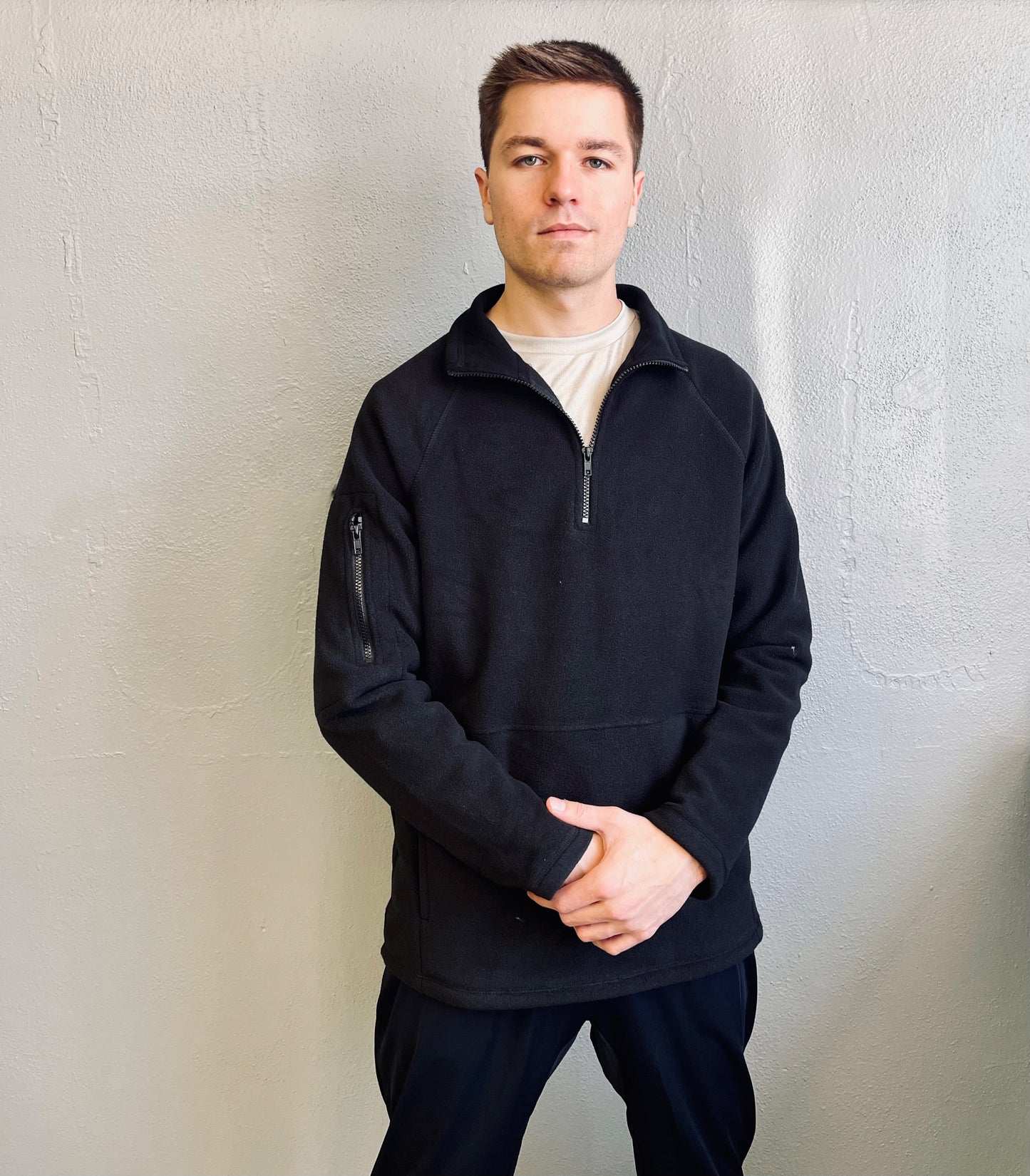 MONO B MEN- High Neck Fleece Jacket