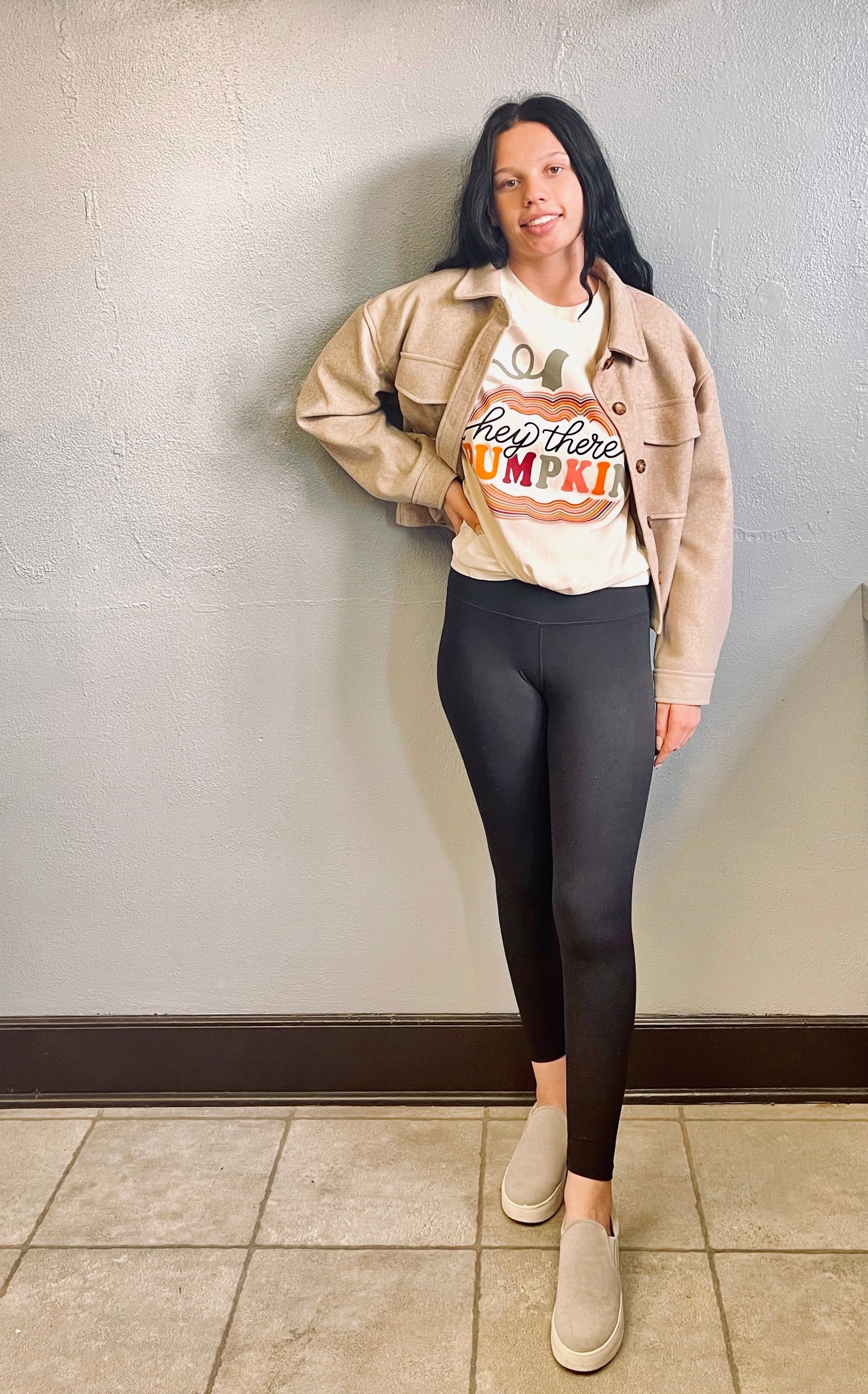 SMALL TOWN SOCIETY- “Hey There Pumpkin” Graphic Tee