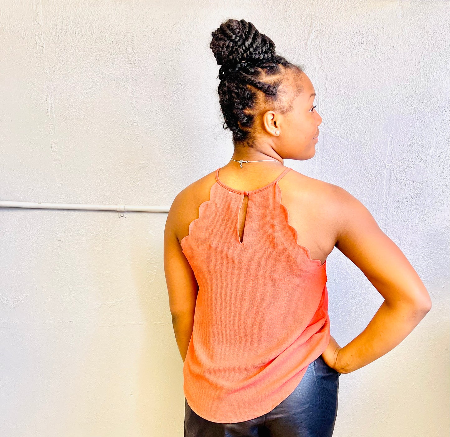MINE- Solid Keyhole Halter Tank