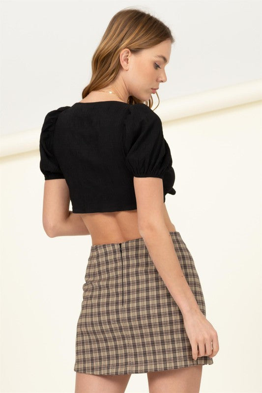 HYFVE- Front Tie Crop Top