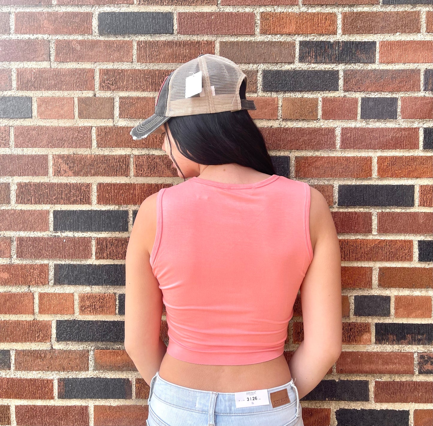 ZENANA- Twist Front Crop Top