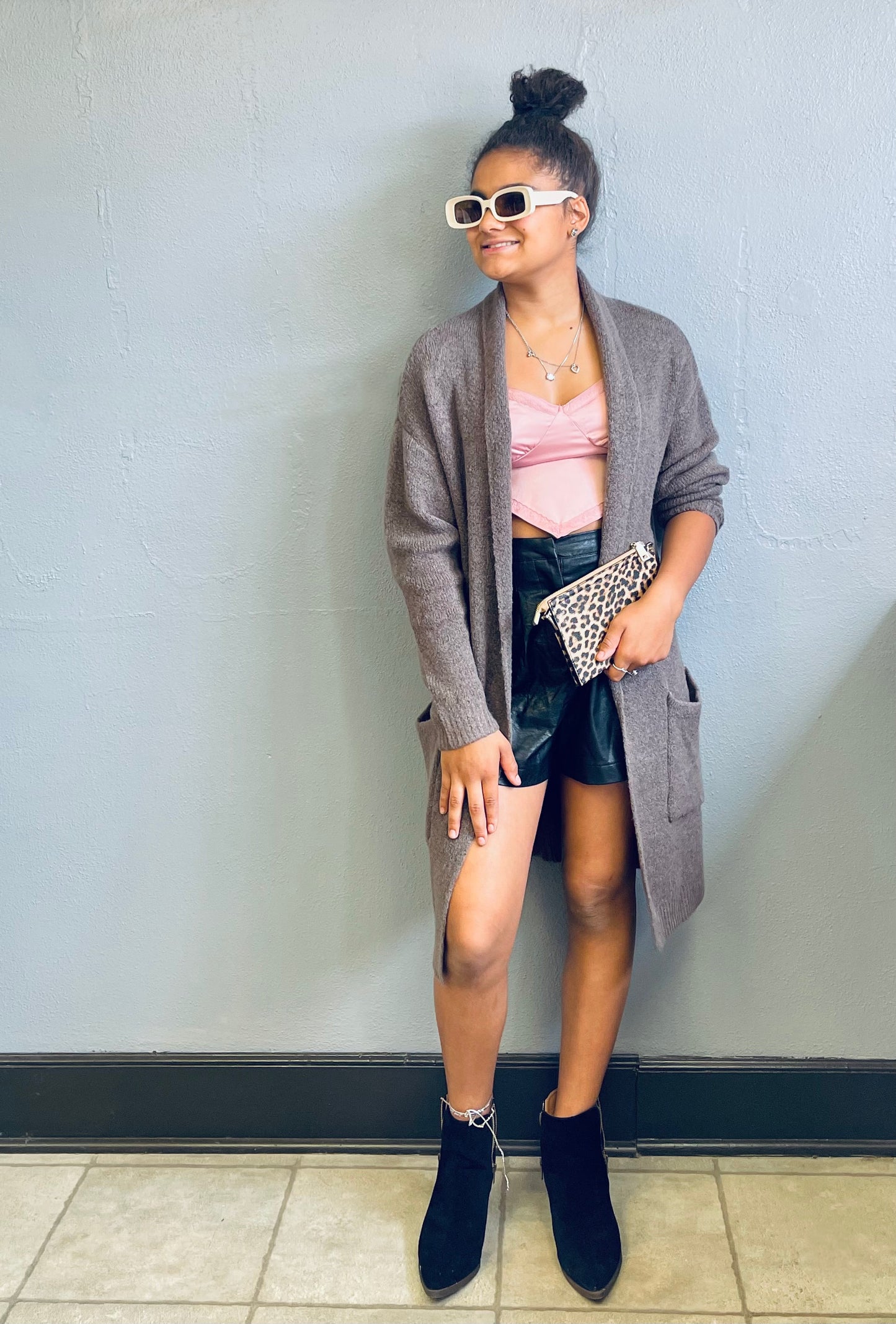 HYFVE- Open Front Cardigan w/ Pockets