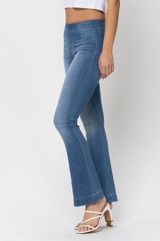 CELLO- Mid Rise Flare Jeggings