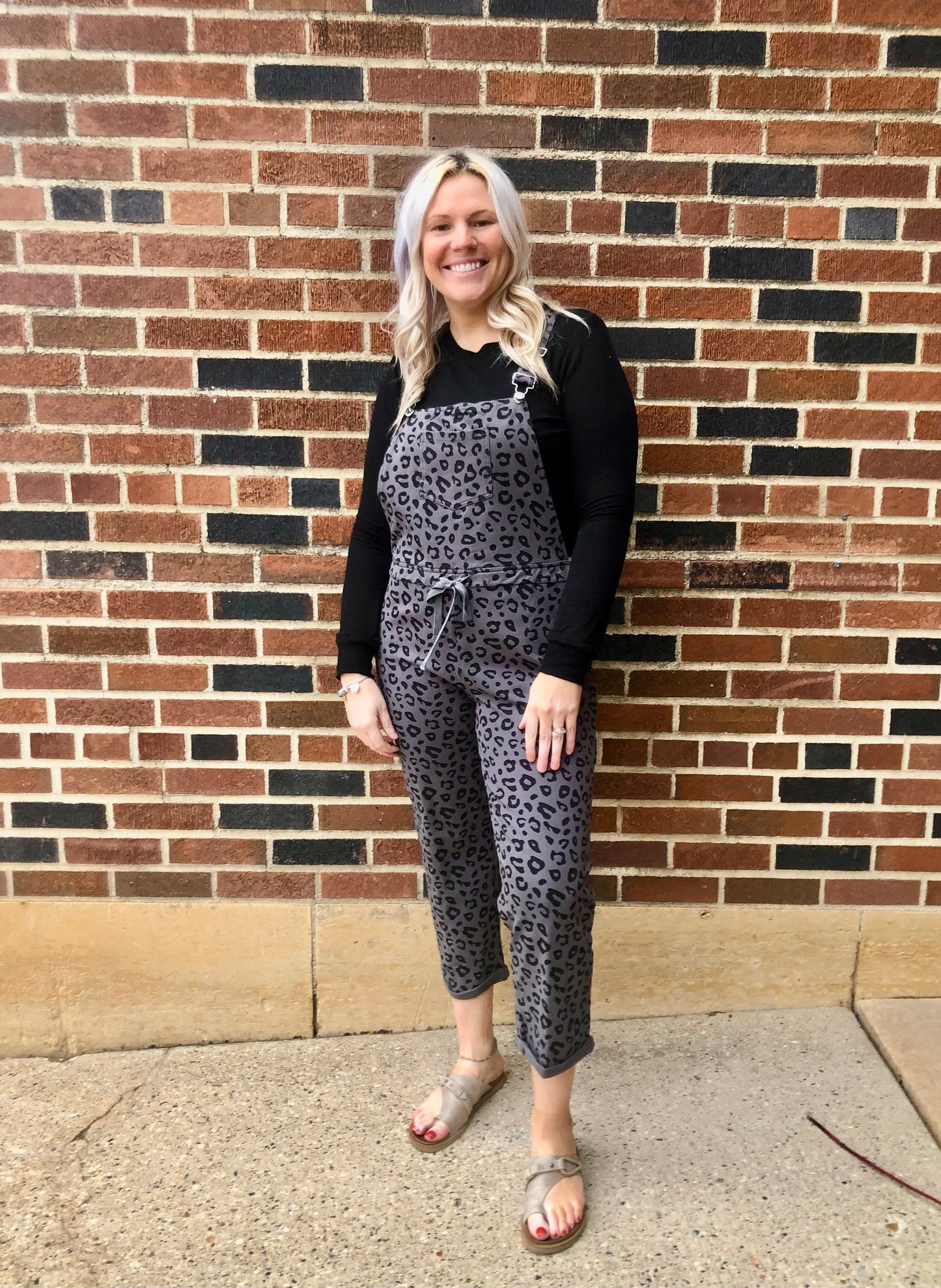MAIN STRIP- Leopard Print Overalls