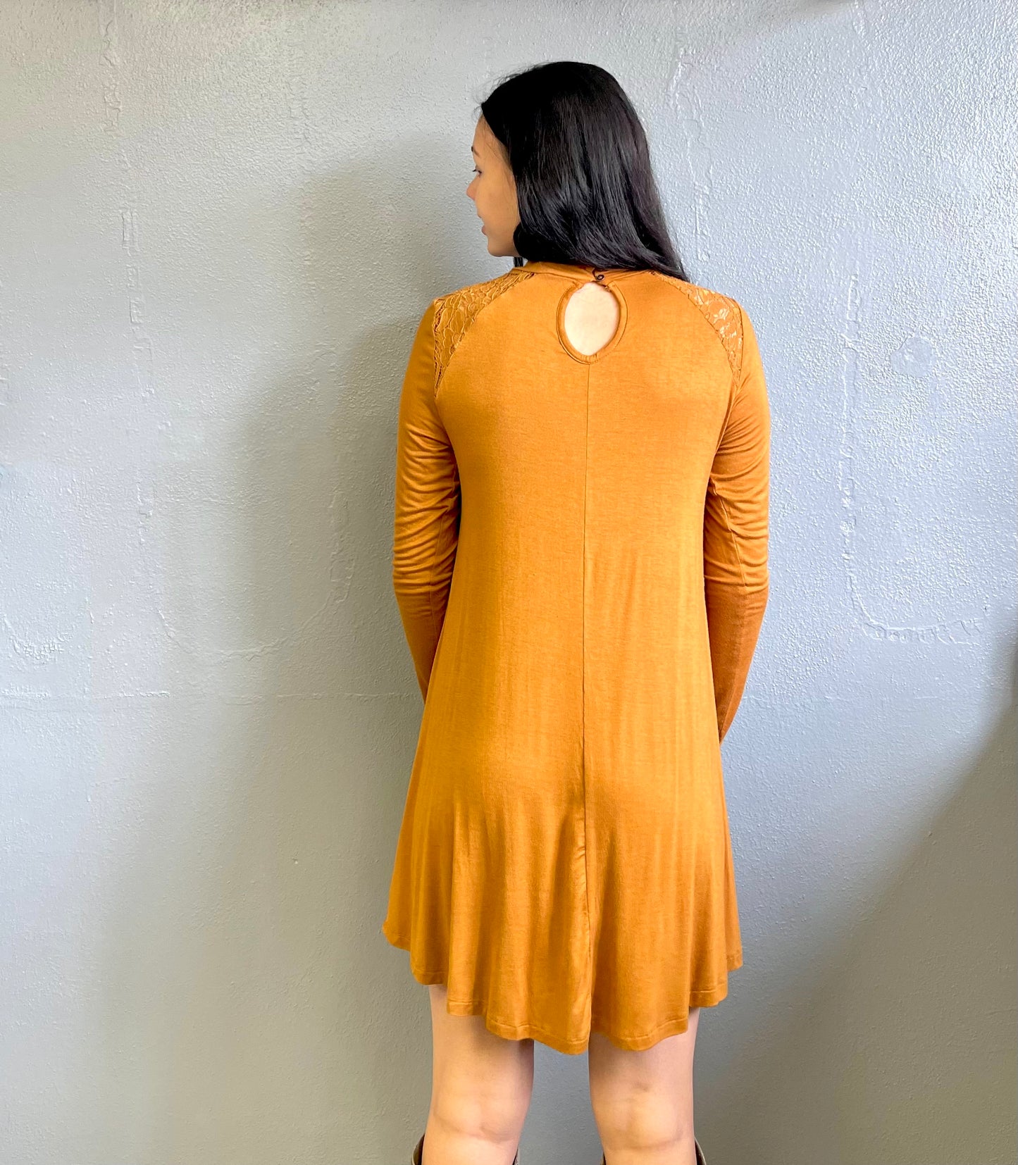 HEM AND THREAD- Mustard Dress