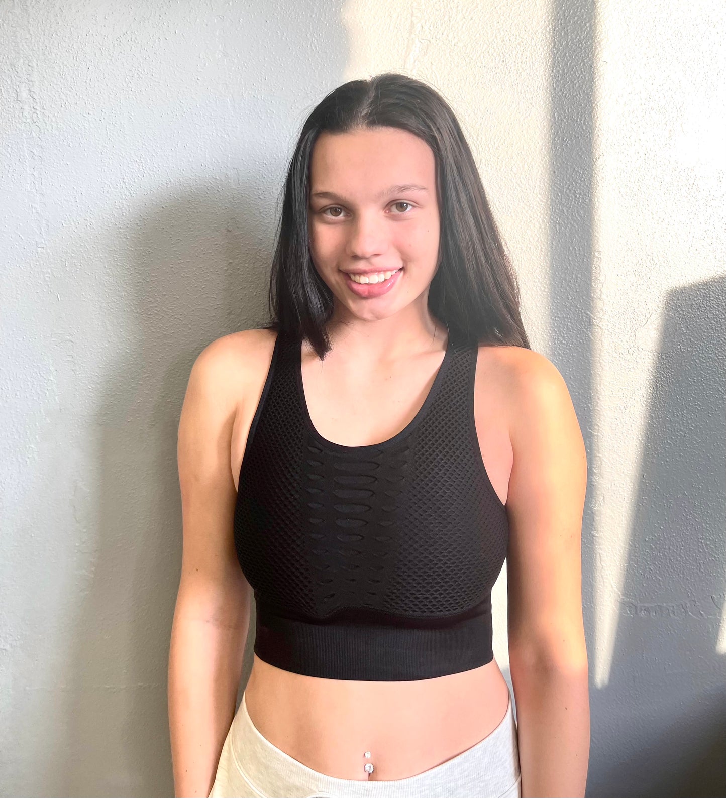 MONO B- Laser Cut Seamless Sports Bra