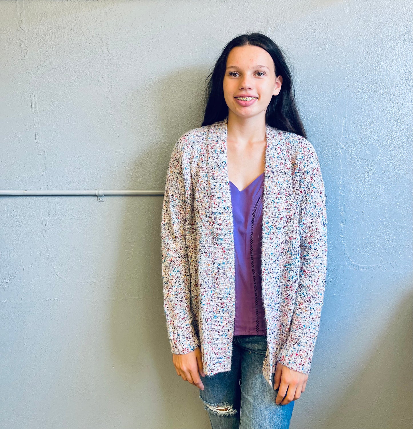 STACCATO- Color Speckled Knit Cardigan