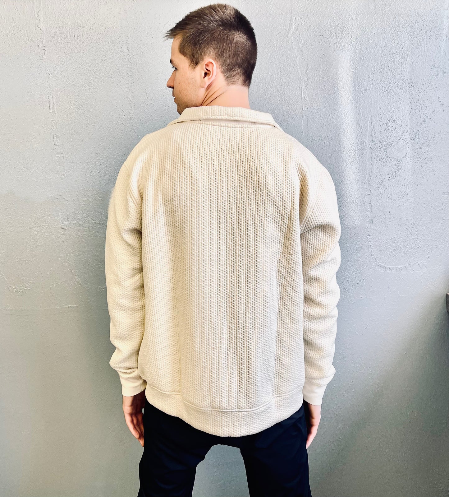 MONO B MEN- Quilted Zip-Up Jacket