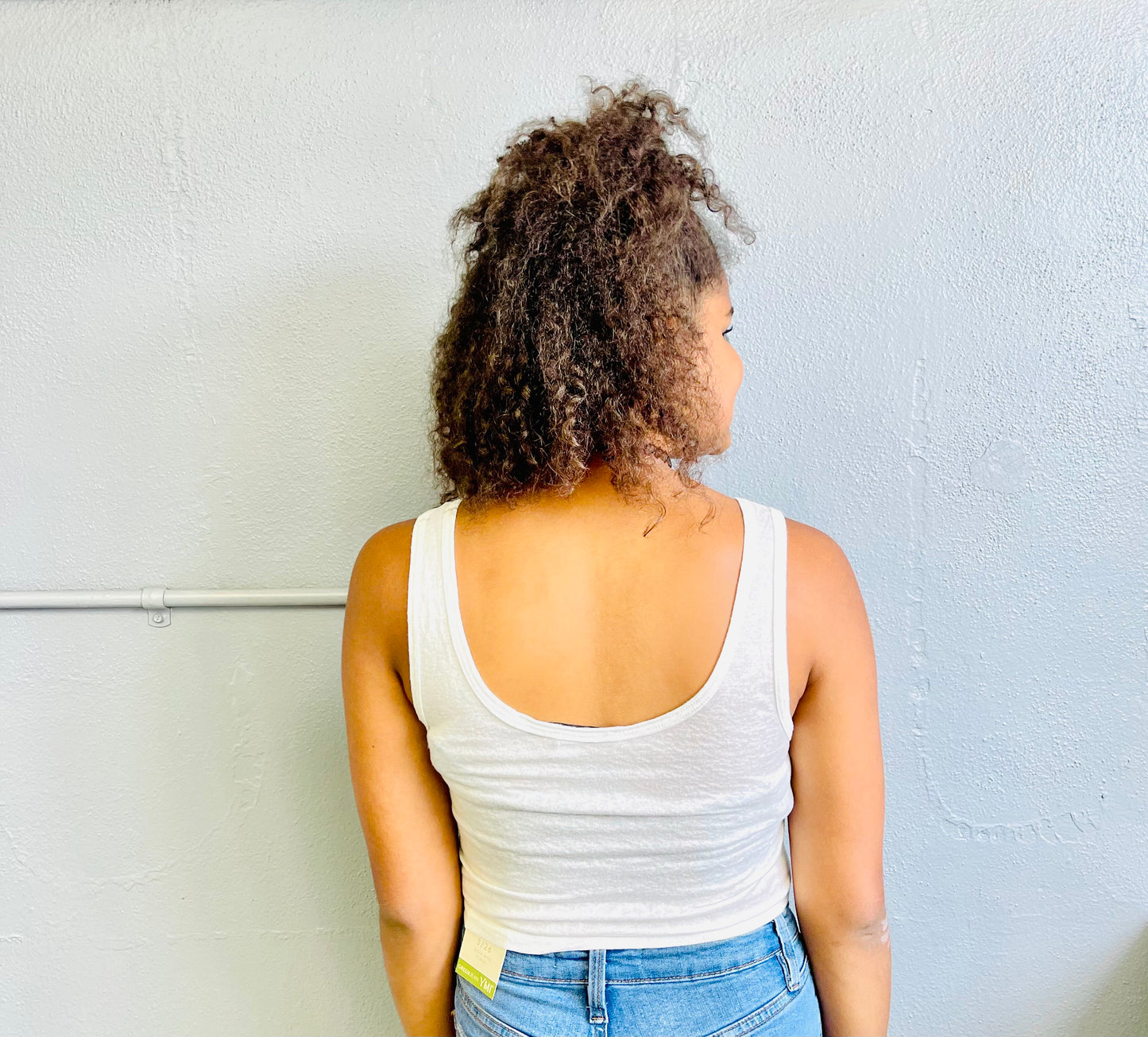 HYFVE- Snap Button Front Crop Tank Top