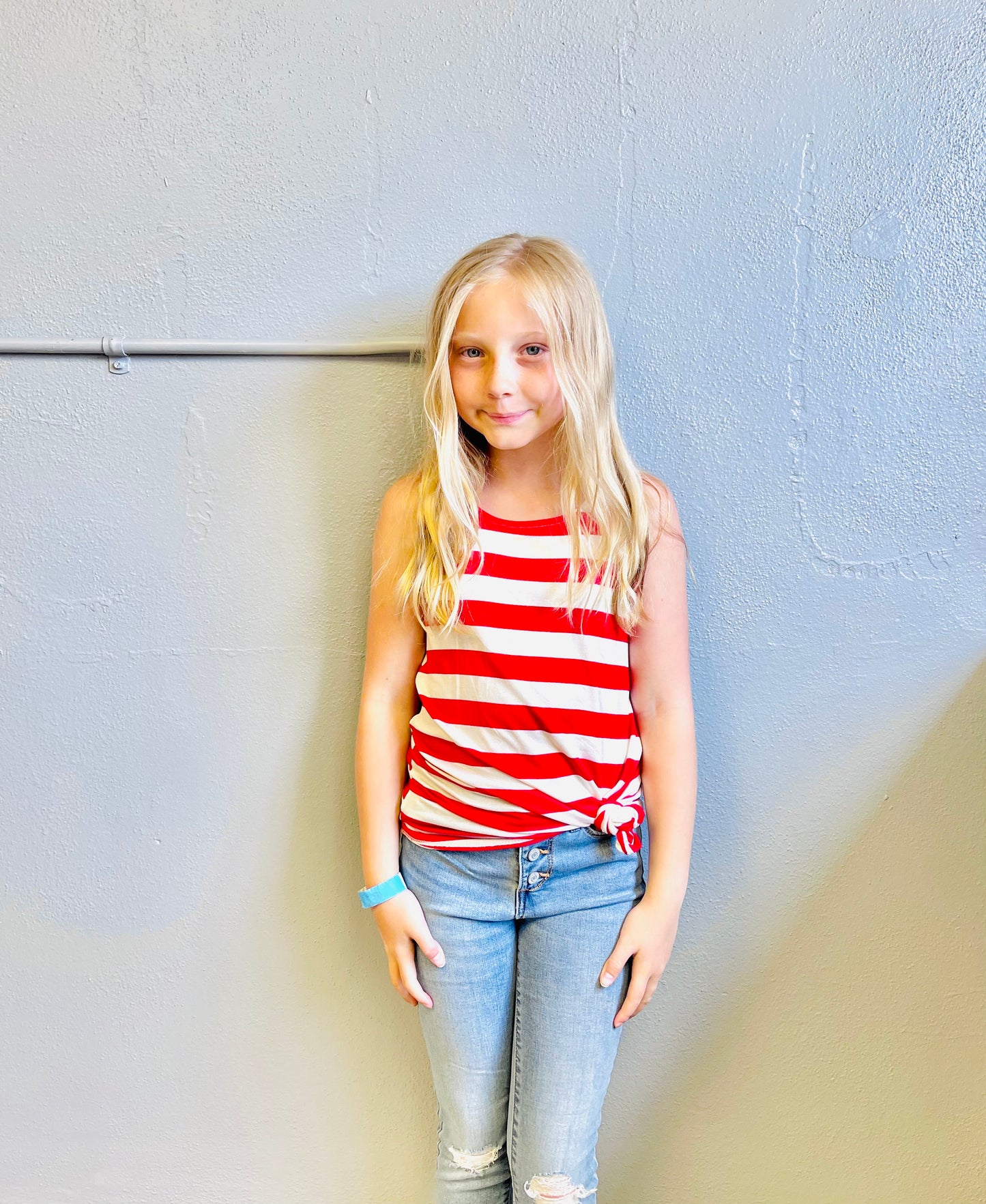 PS KATE- 4th Stripe Tank w/ Ribbon